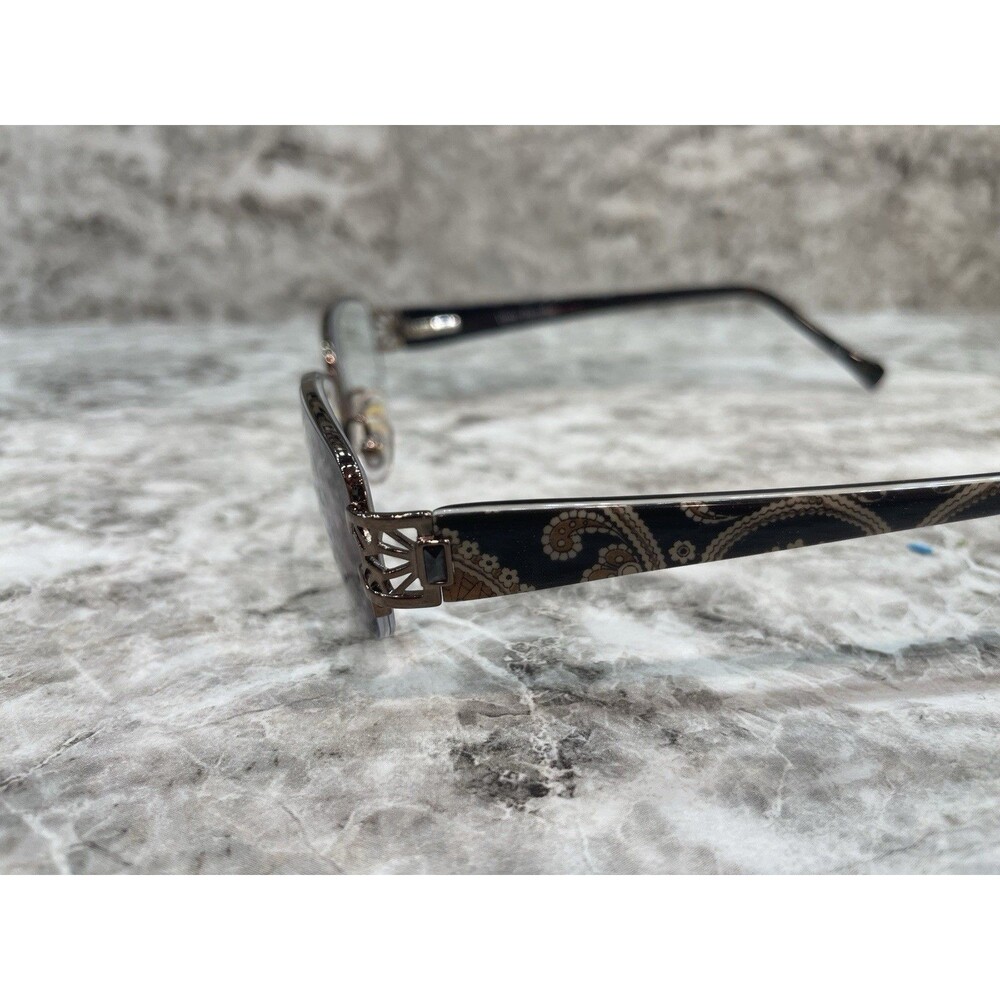 Vera Bradley Eyeglasses Frames VB3030 Caffe Latte CAF Brown Paisley 51-18-135 - Picture 7 of 8